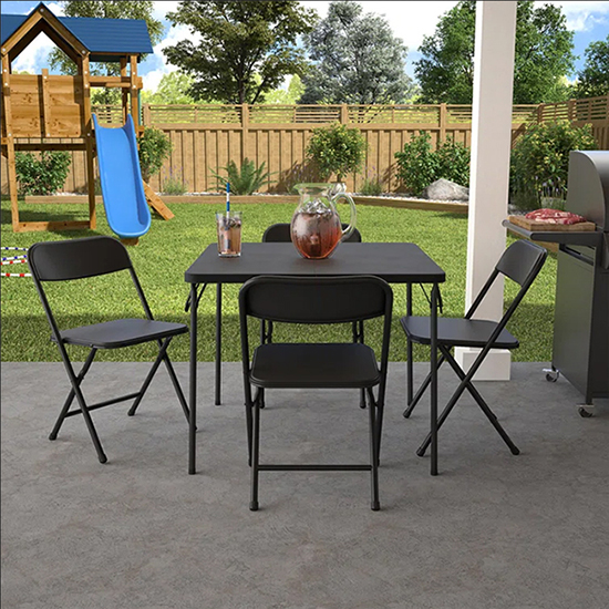 Table and Four Chairs Set- goescheap.com