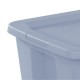 18 Gal Storage Tote Box, Stackable Bin with Lid, Plastic Container to Organize Clothes in Closet, Basement, Set of 8, Dark Gray