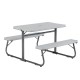 Folding Kid's Activity Table for Children 3-8 Years, Steel and Plastic, 33.11" x 40.94" x 21.85", Gray